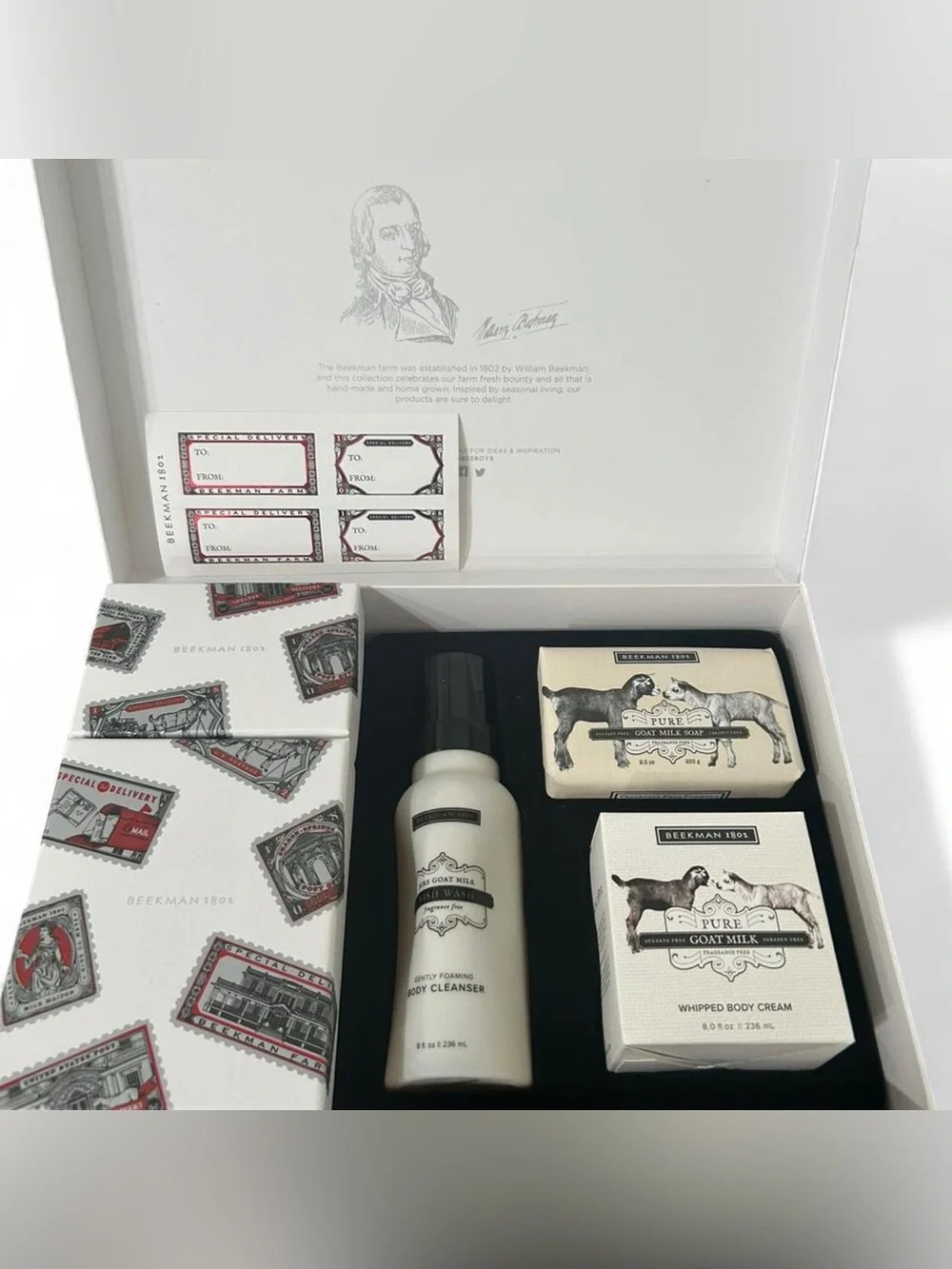 Rare Beekman 1802 Pure Goat Milk Bath & Body Bounty Box Gift Set Lot - As-Is